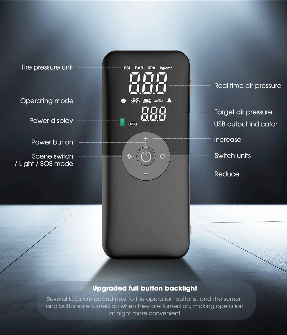 AirVolt™ – Portable Digital Tire Inflator