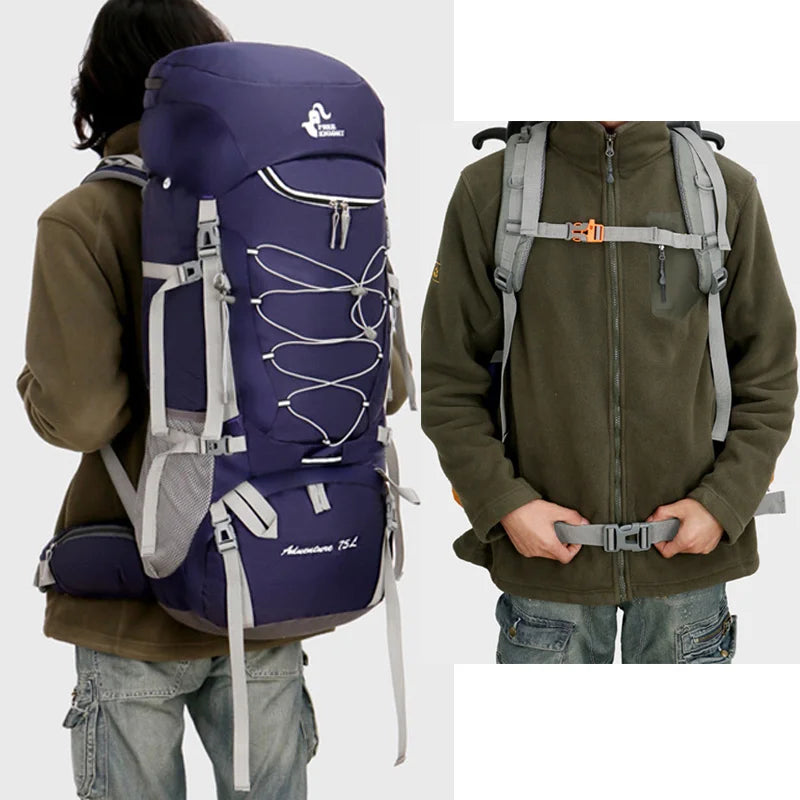 TrailBlazer™ 75L – Ultimate Adventure Hiking Backpack