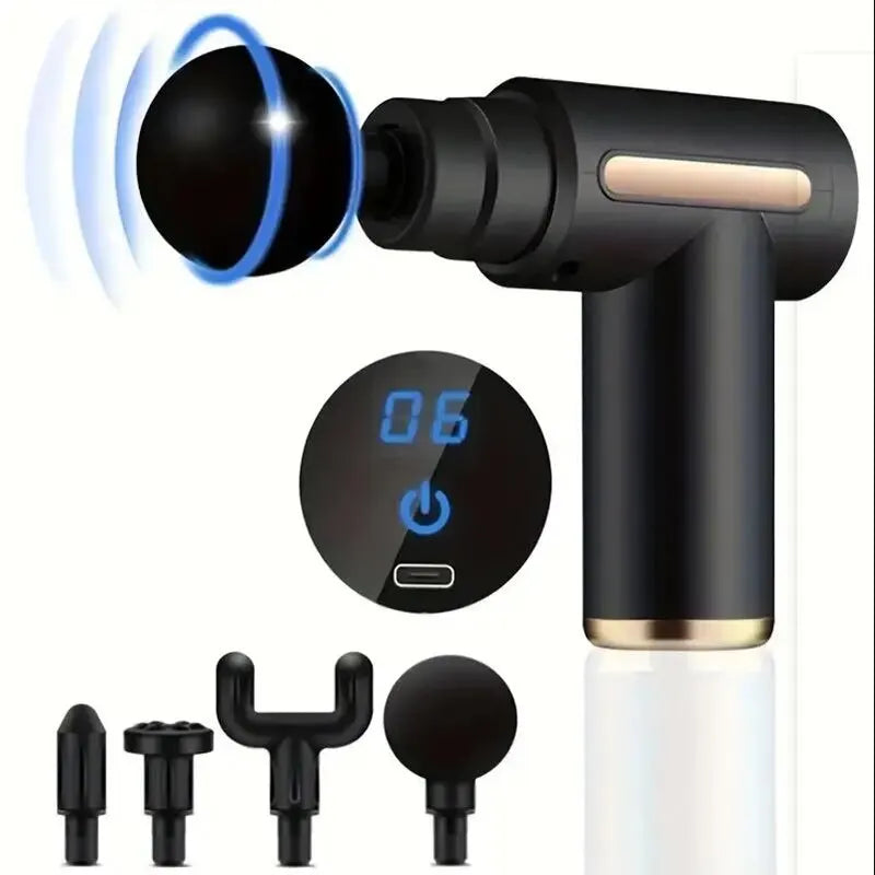 PulseRelief™ – Mini Handheld Massage Gun