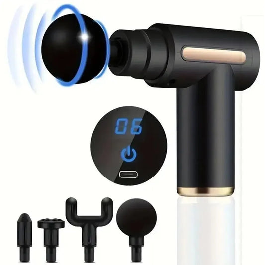 PulseRelief™ – Mini Handheld Massage Gun