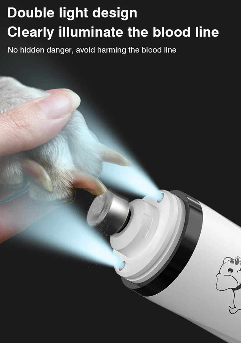 PawPerfect™ – LED Pet Nail Grinder & Trimmer