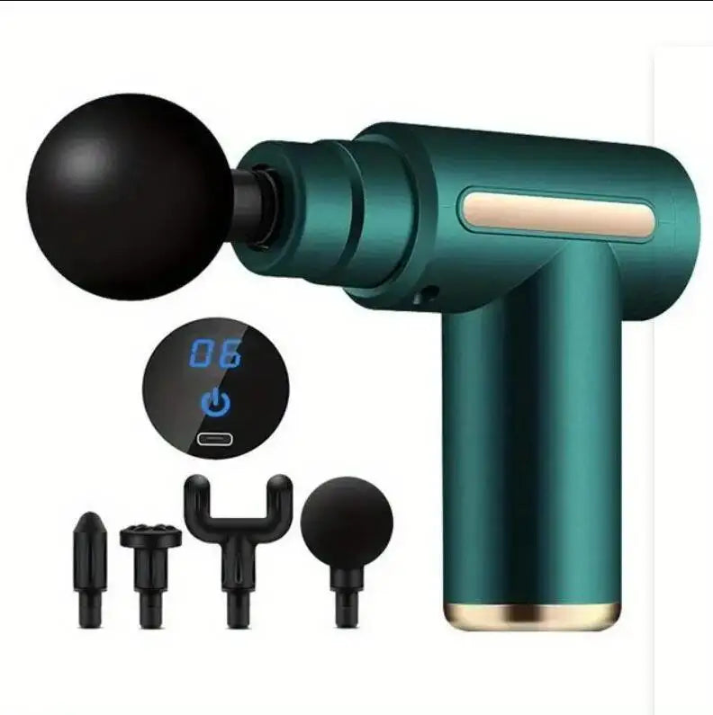 PulseRelief™ – Mini Handheld Massage Gun