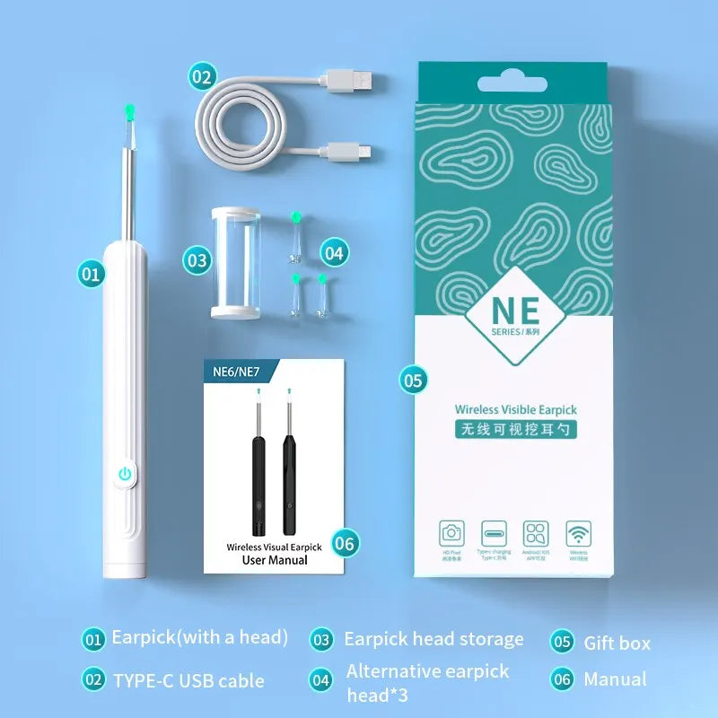 ClearView™ – Wireless Smart Ear Cleaner with HD Camera