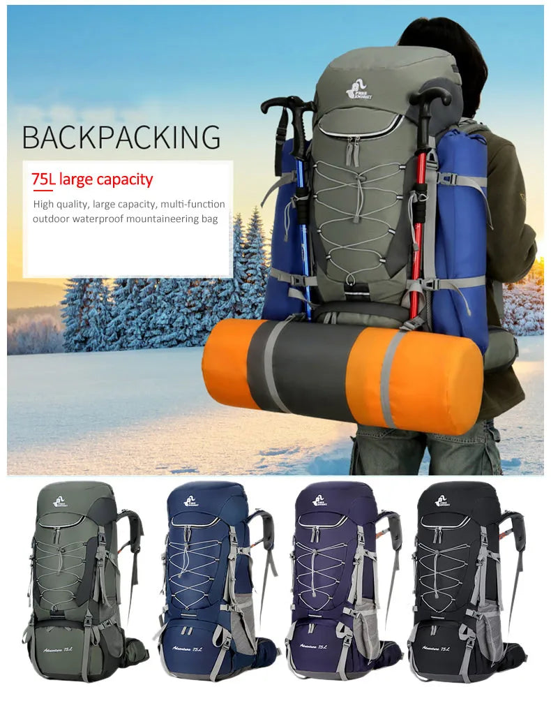 TrailBlazer™ 75L – Ultimate Adventure Hiking Backpack