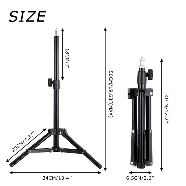 GlowPro™ – LED Selfie Ring Light with Tripod & Phone Holder