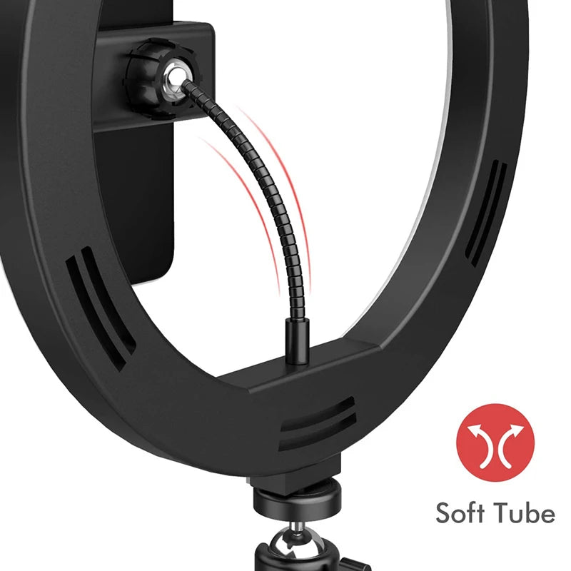 GlowPro™ – LED Selfie Ring Light with Tripod & Phone Holder