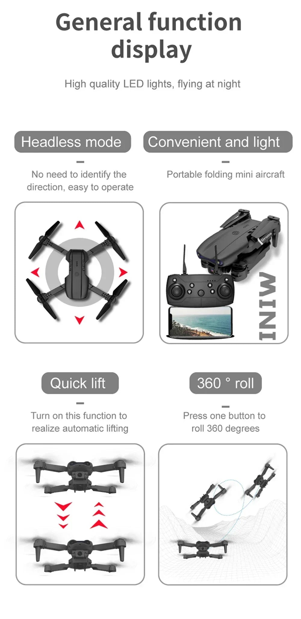 SkyGlide™ E99 – Foldable HD Camera Drone