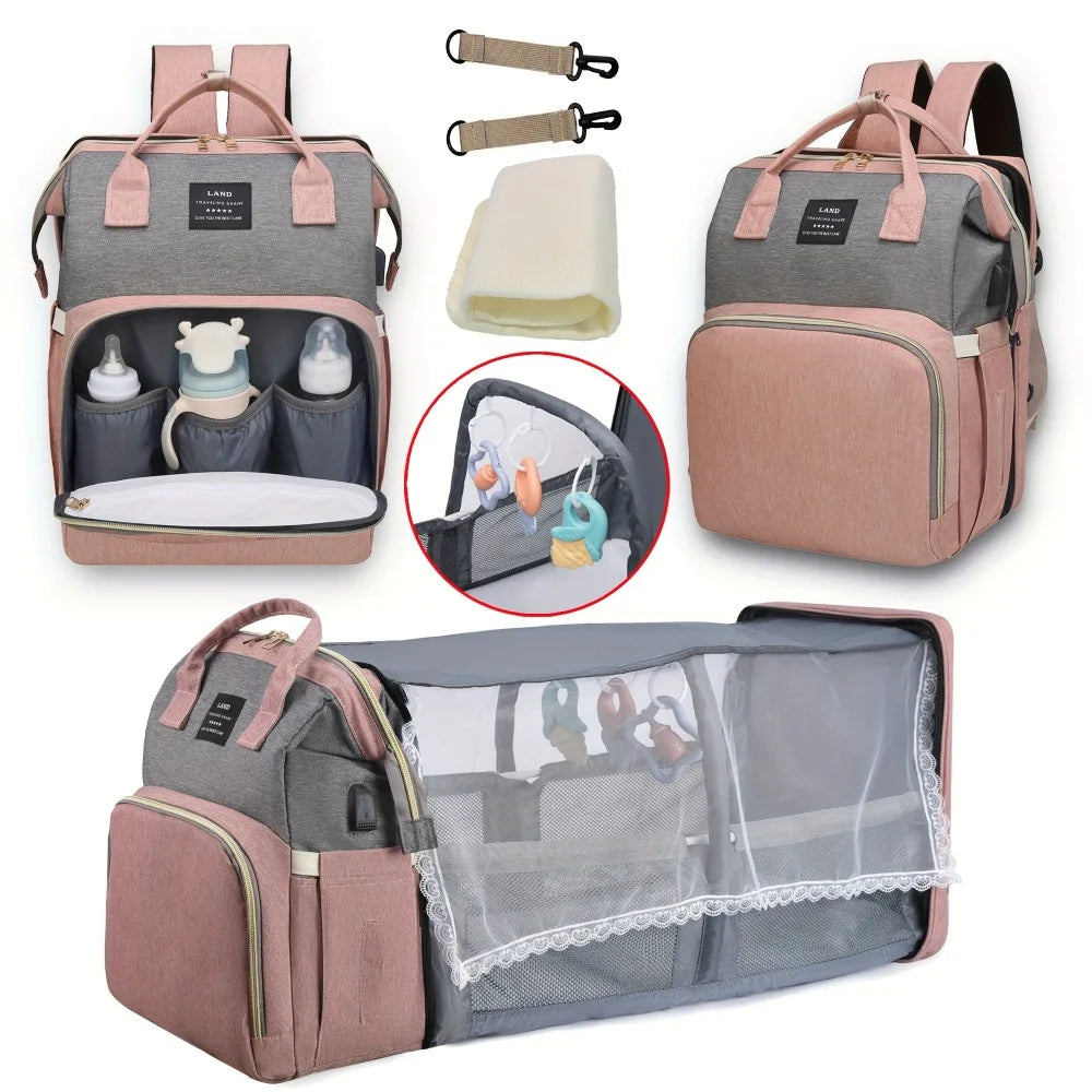 MamiNest⢠Luxe Travel Crib & Diaper Bag