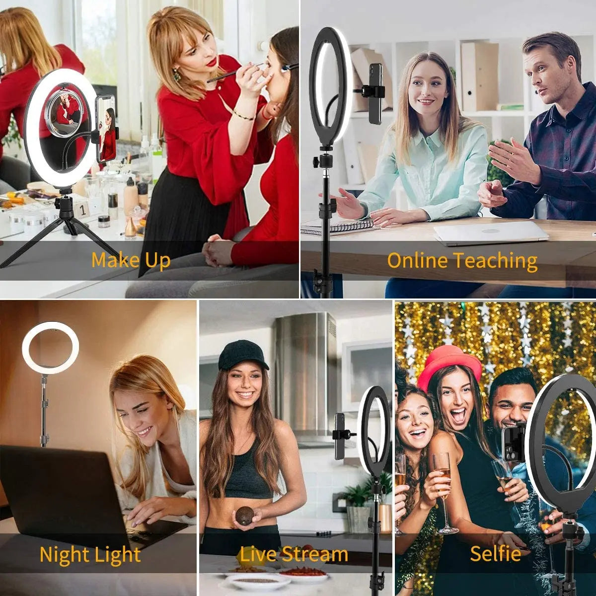 GlowPro™ – LED Selfie Ring Light with Tripod & Phone Holder