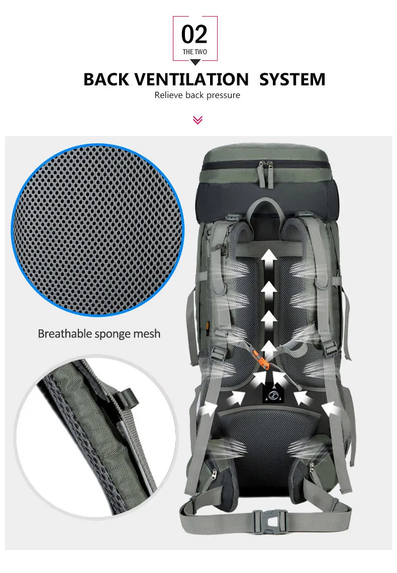 TrailBlazer™ 75L – Ultimate Adventure Hiking Backpack