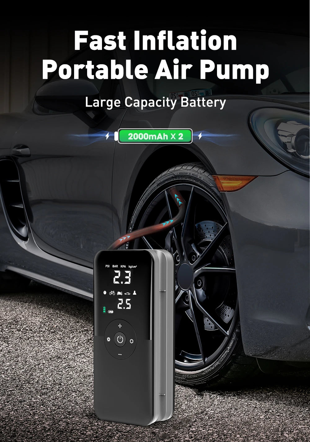 AirVolt™ – Portable Digital Tire Inflator
