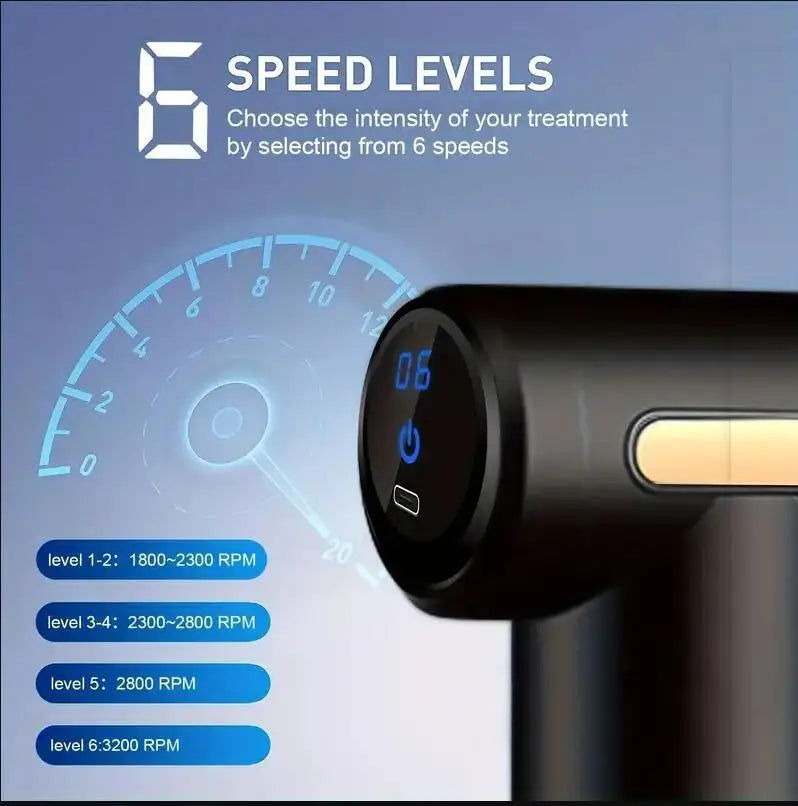 PulseRelief™ – Mini Handheld Massage Gun