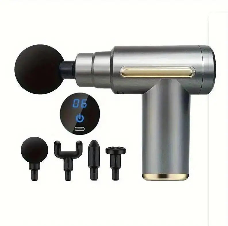 PulseRelief™ – Mini Handheld Massage Gun