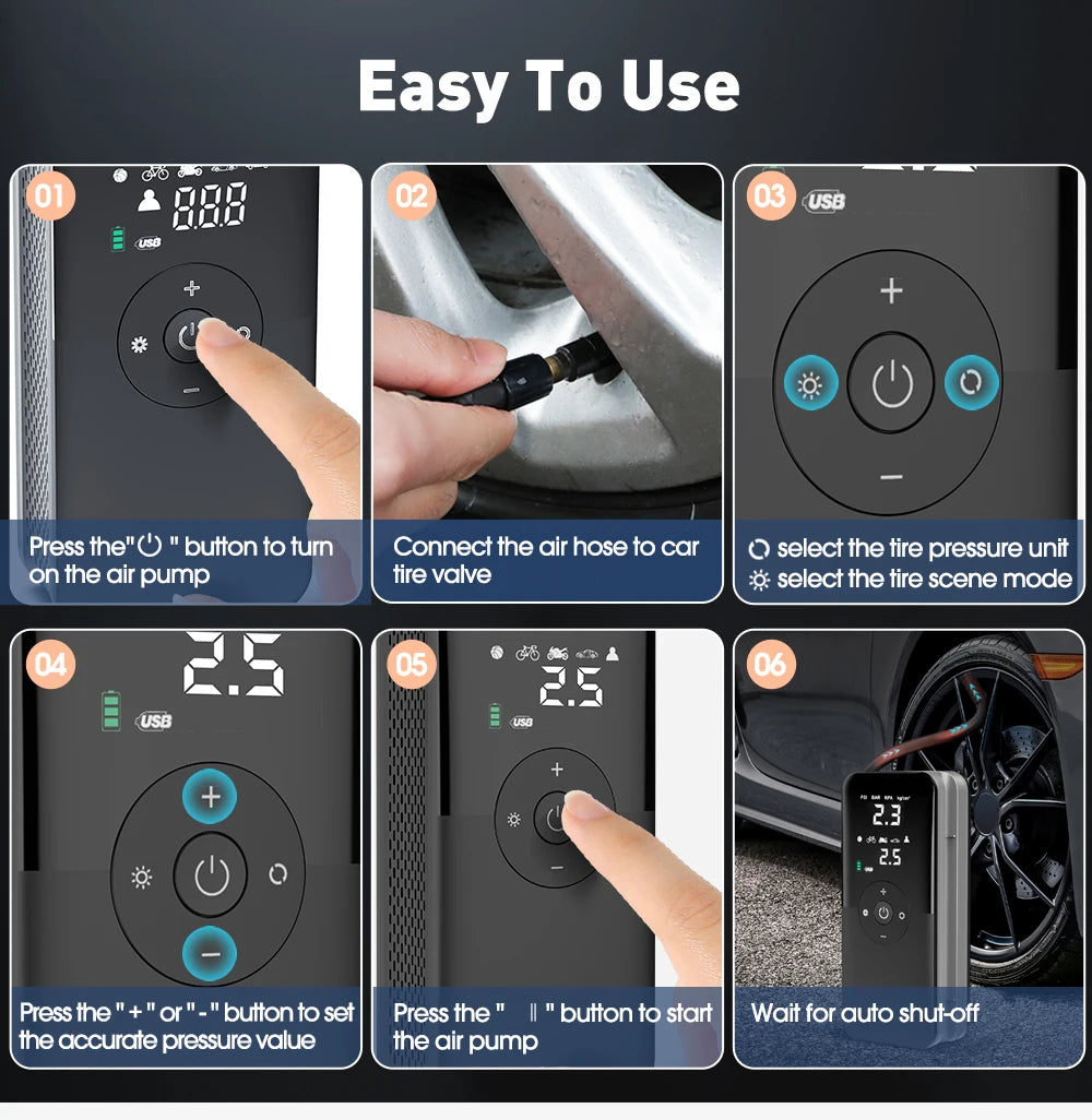 AirVolt™ – Portable Digital Tire Inflator