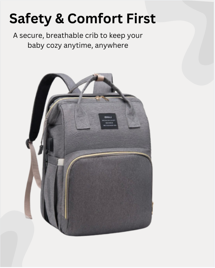 MamiNest⢠Luxe Travel Crib & Diaper Bag