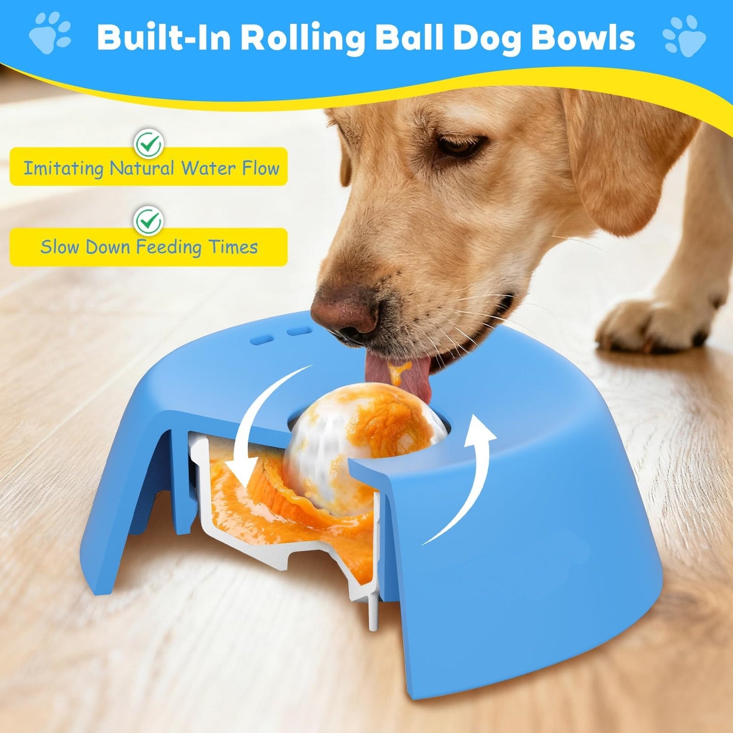SlowFeast™ Anti-Choking Dog Lick Bowl
