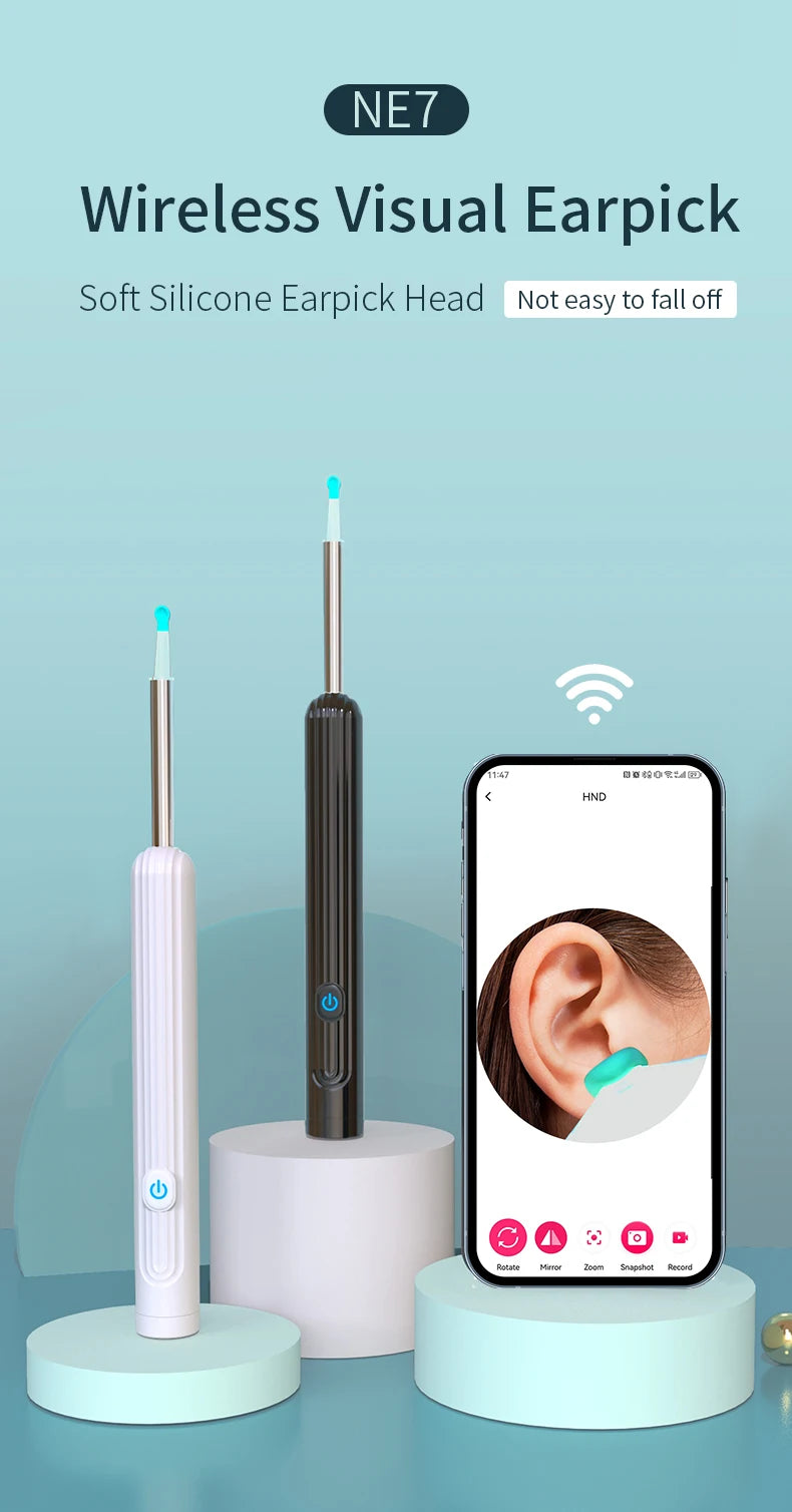 ClearView™ – Wireless Smart Ear Cleaner with HD Camera