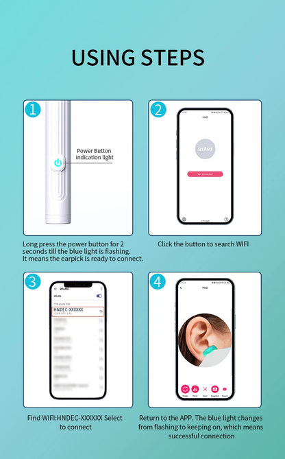 ClearView™ – Wireless Smart Ear Cleaner with HD Camera