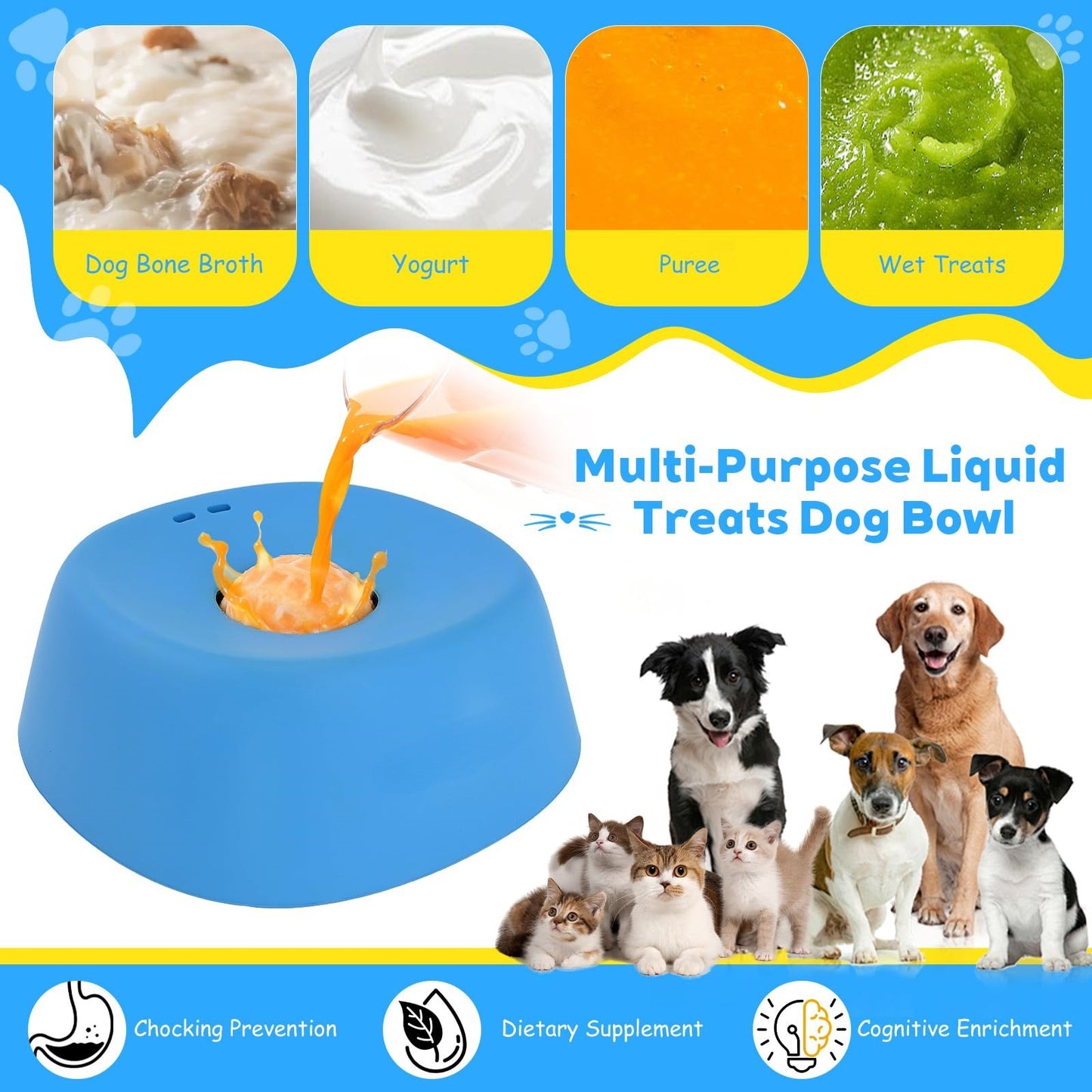 SlowFeast™ Anti-Choking Dog Lick Bowl